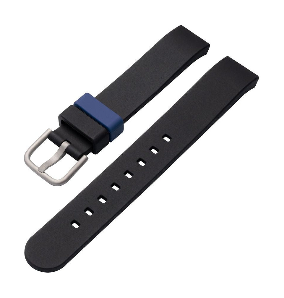 [product_category]-Jacob Jensen Silicone Tape 18mm For 180 Timeless Nordic Classic, Black/Blue-Jacob Jensen-4045346114802-5700180-JAC-1