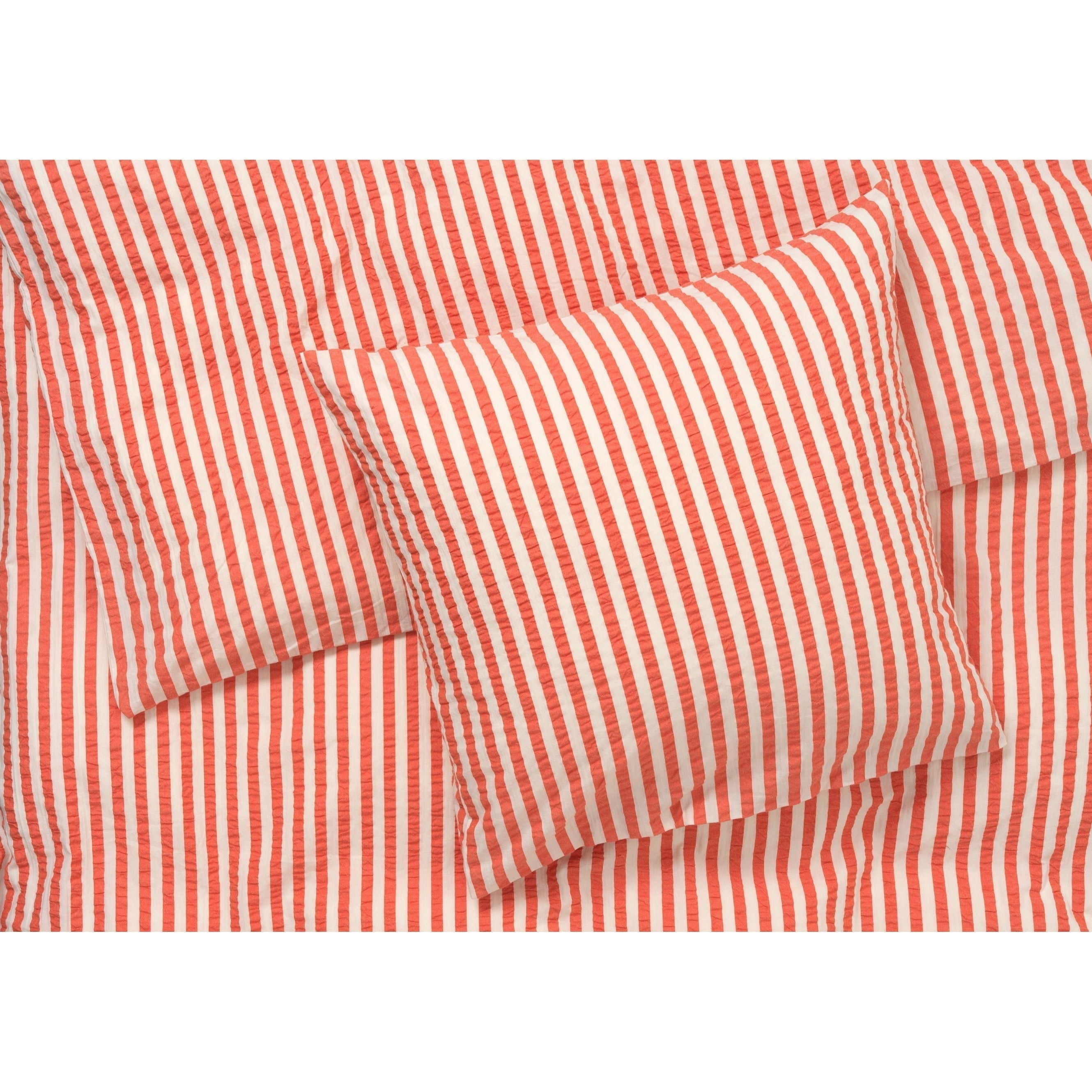 [product_category]-Juna Bæk & Bølge Lines Bed Linen 140x200 Cm, Chili/Birch-Juna-5713397366646-636664-JUN-2