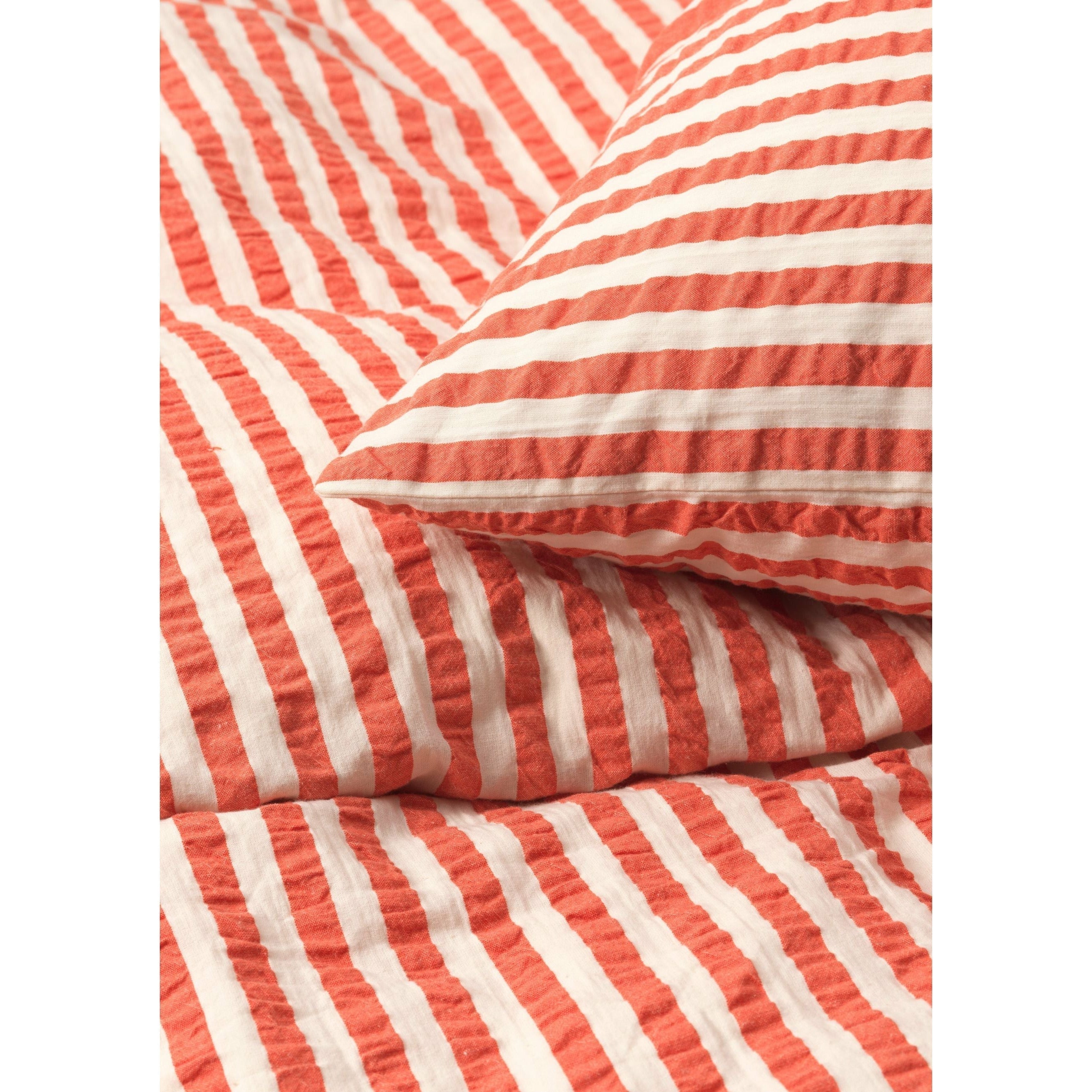 [product_category]-Juna Bæk & Bølge Lines Bed Linen 140x200 Cm, Chili/Birch-Juna-5713397366646-636664-JUN-3