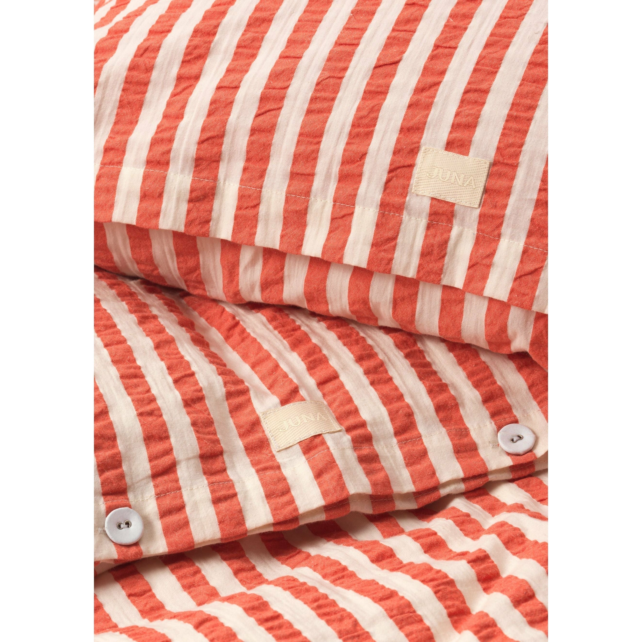 [product_category]-Juna Bæk & Bølge Lines Bed Linen 140x200 Cm, Chili/Birch-Juna-5713397366646-636664-JUN-4