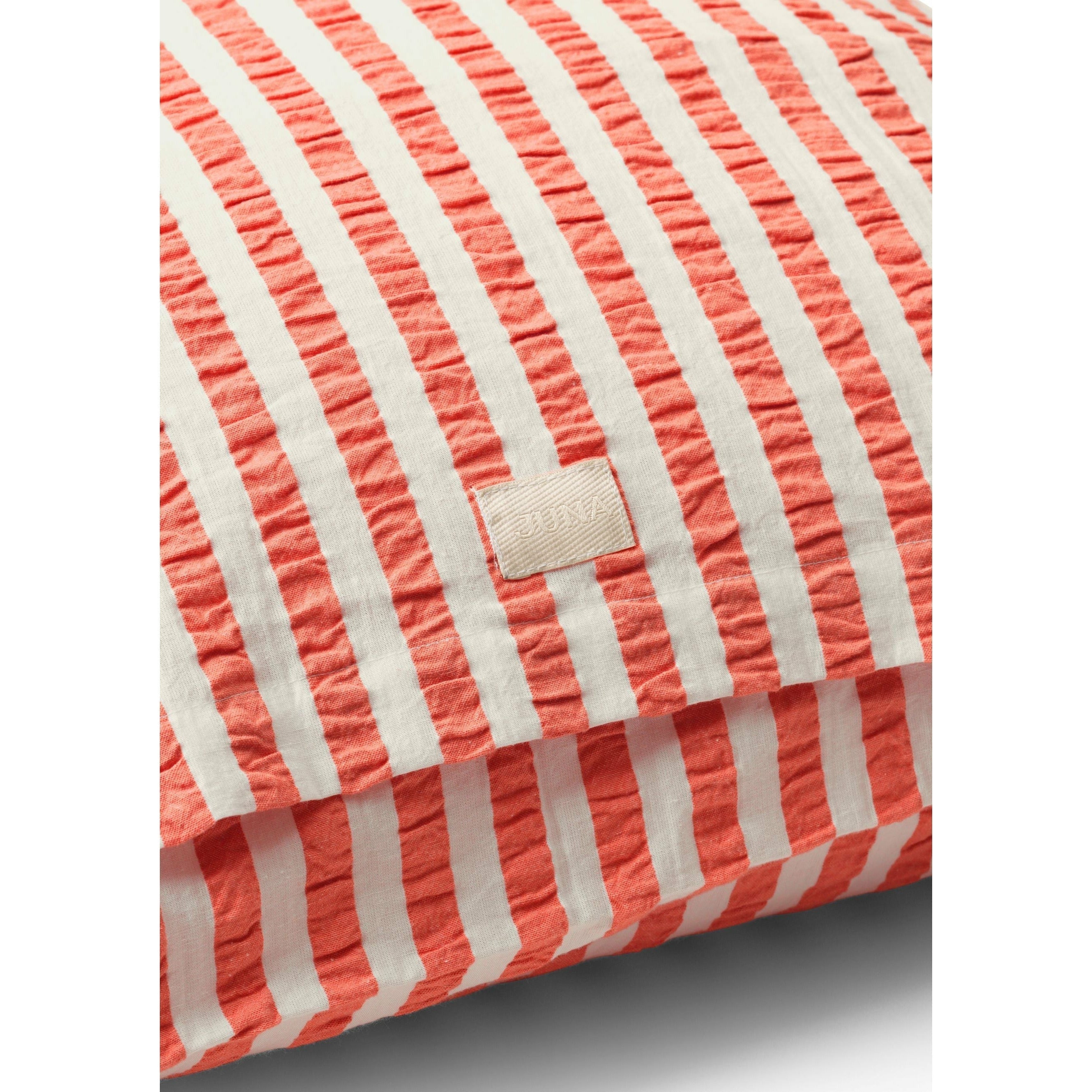 [product_category]-Juna Bæk & Bølge Lines Pillowcase 63x60 Cm, Chili/Birch-Juna-5713397366677-636667-JUN-6