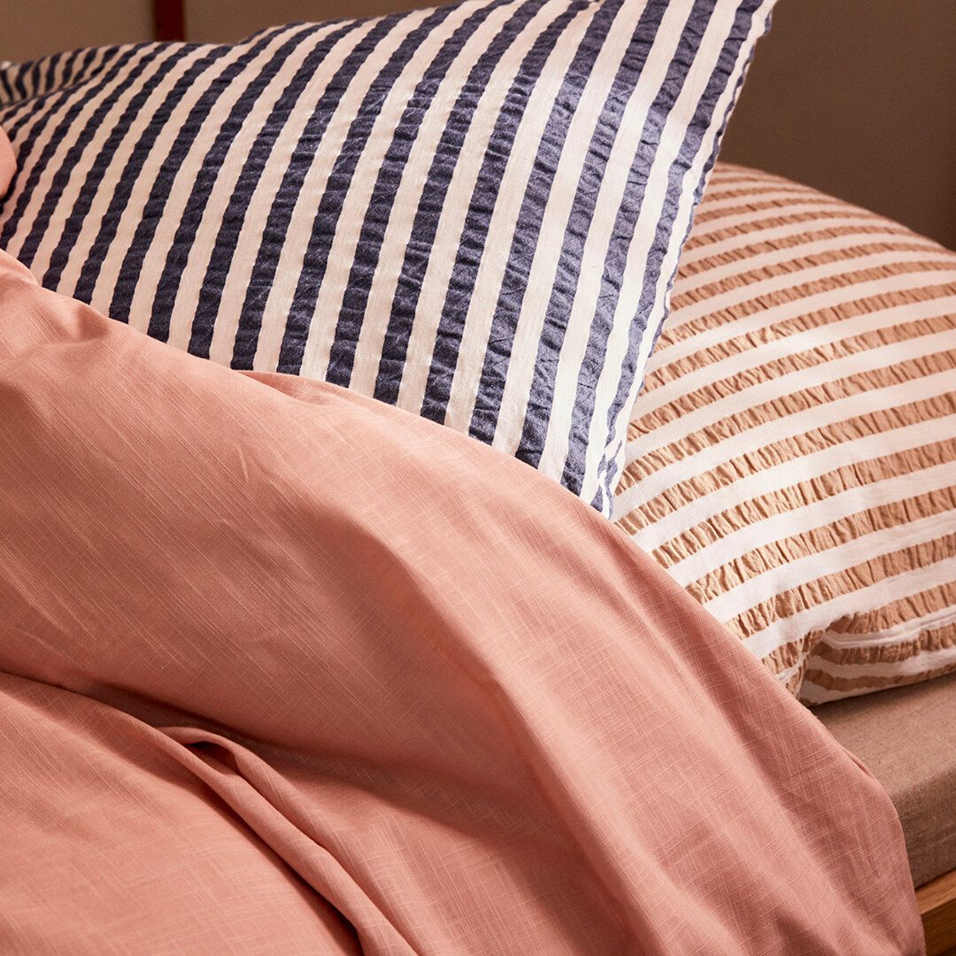 [product_category]-Juna Bæk & Bølge Lines Pillowcase 63x60 Cm, Dark Blue/White-Juna-5713397369302-636930-JUN-9