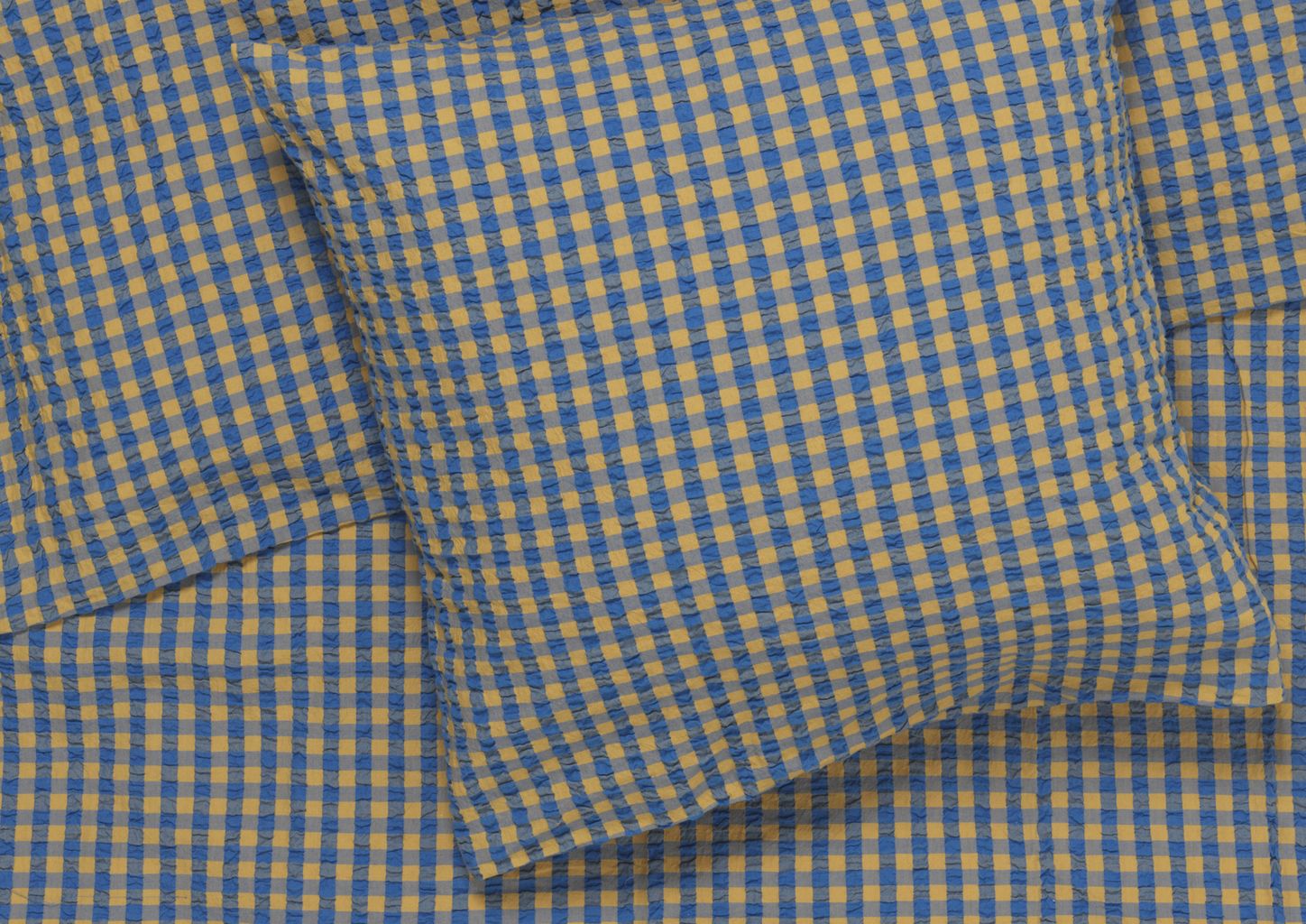 [product_category]-Juna Bæk&Bølge Bed Linen 140 X200 Cm, Blue/Ochre-Juna-5713397360446-636044-JUN-2