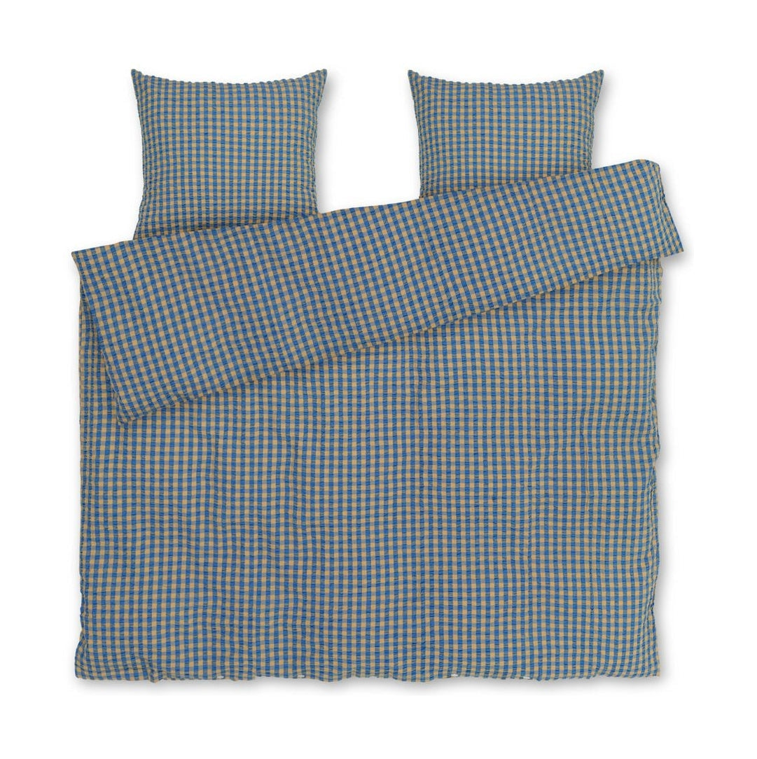 [product_category]-Juna Bæk&Bølge Bed Linen 200 X220 Cm, Blue/Ochre-Juna-5713397360460-636046-JUN-1