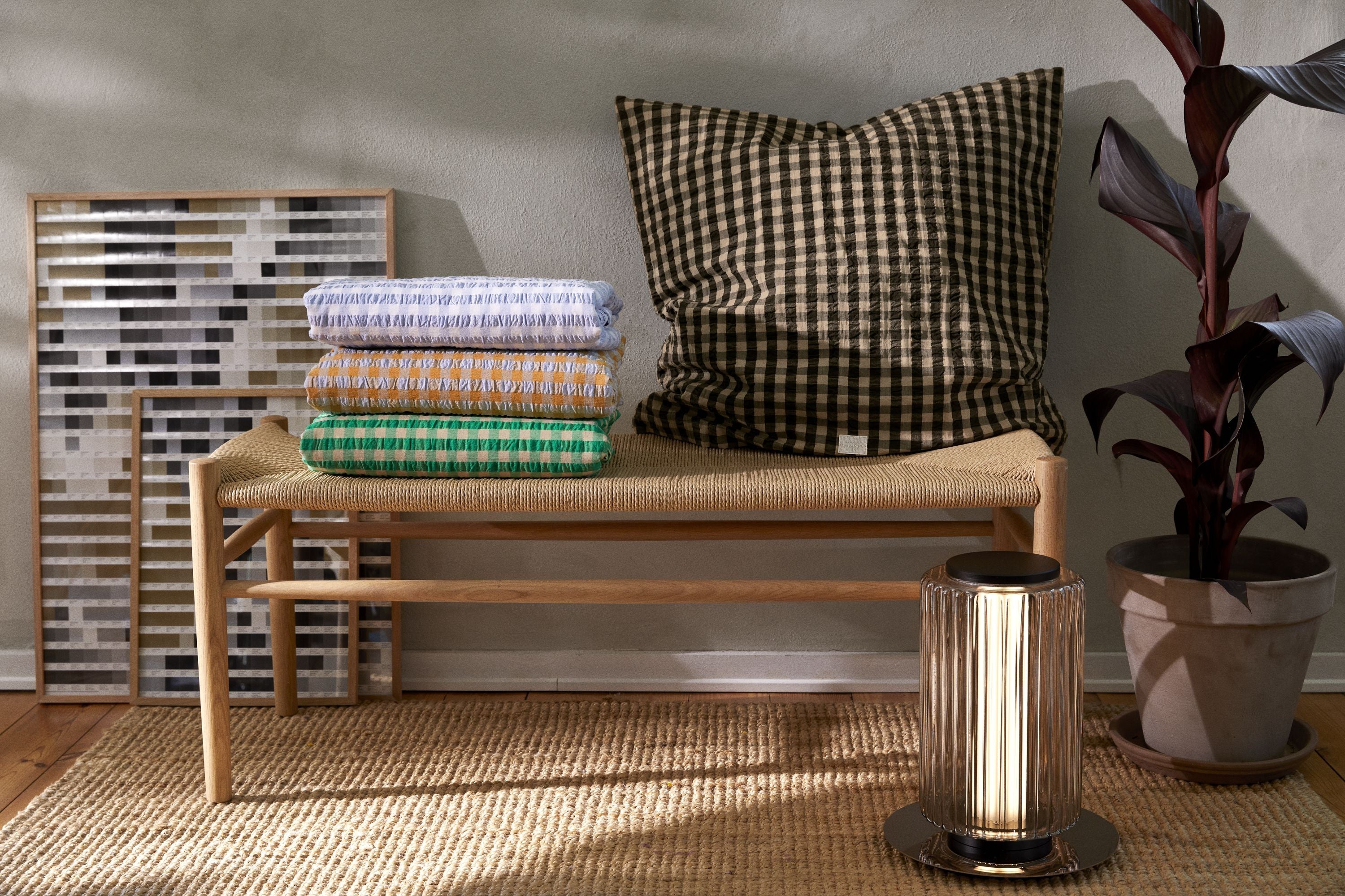 [product_category]-Juna Bæk&Bølge Pillowcase 63x60 Cm, Black/Sand-Juna-5713397370957-637095-JUN-10
