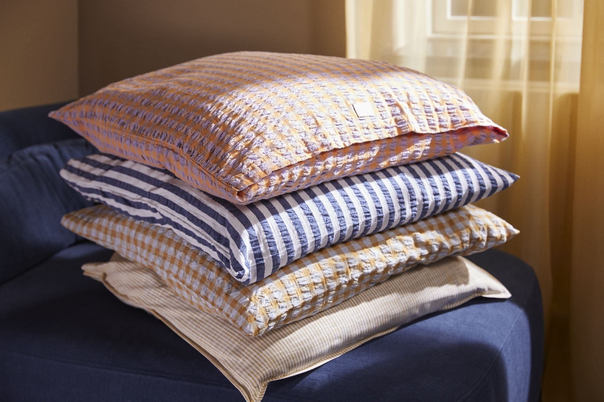 [product_category]-Juna Bæk&Bølge Pillowcase 63x60 Cm, Blue-Juna-5713397360675-636067-JUN-13