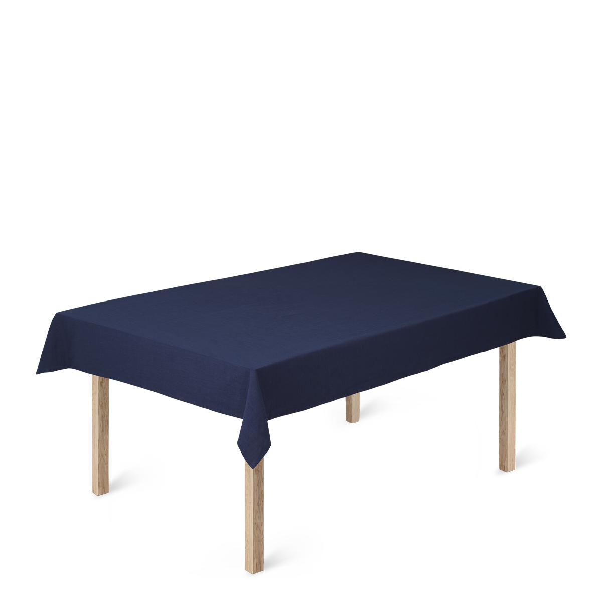 [product_category]-Juna Basic Cotton Tablecloth 150 X370 Cm, Dark Blue-Juna-5713397075715-607571-JUN-1