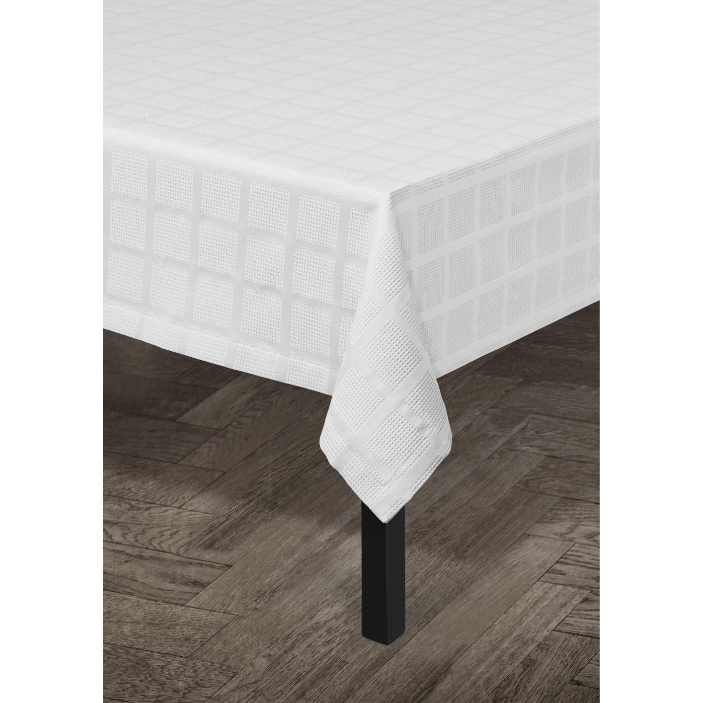 Juna Brick Damašek ubrus bílá, 150x220 cm