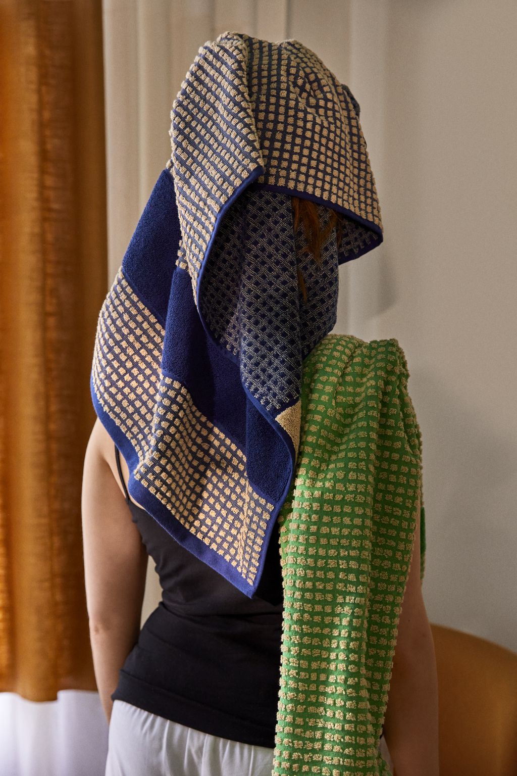 [product_category]-Juna Check Towel 50 X100 Cm, Green/Beige-Juna-5713397150696-615069-JUN-6