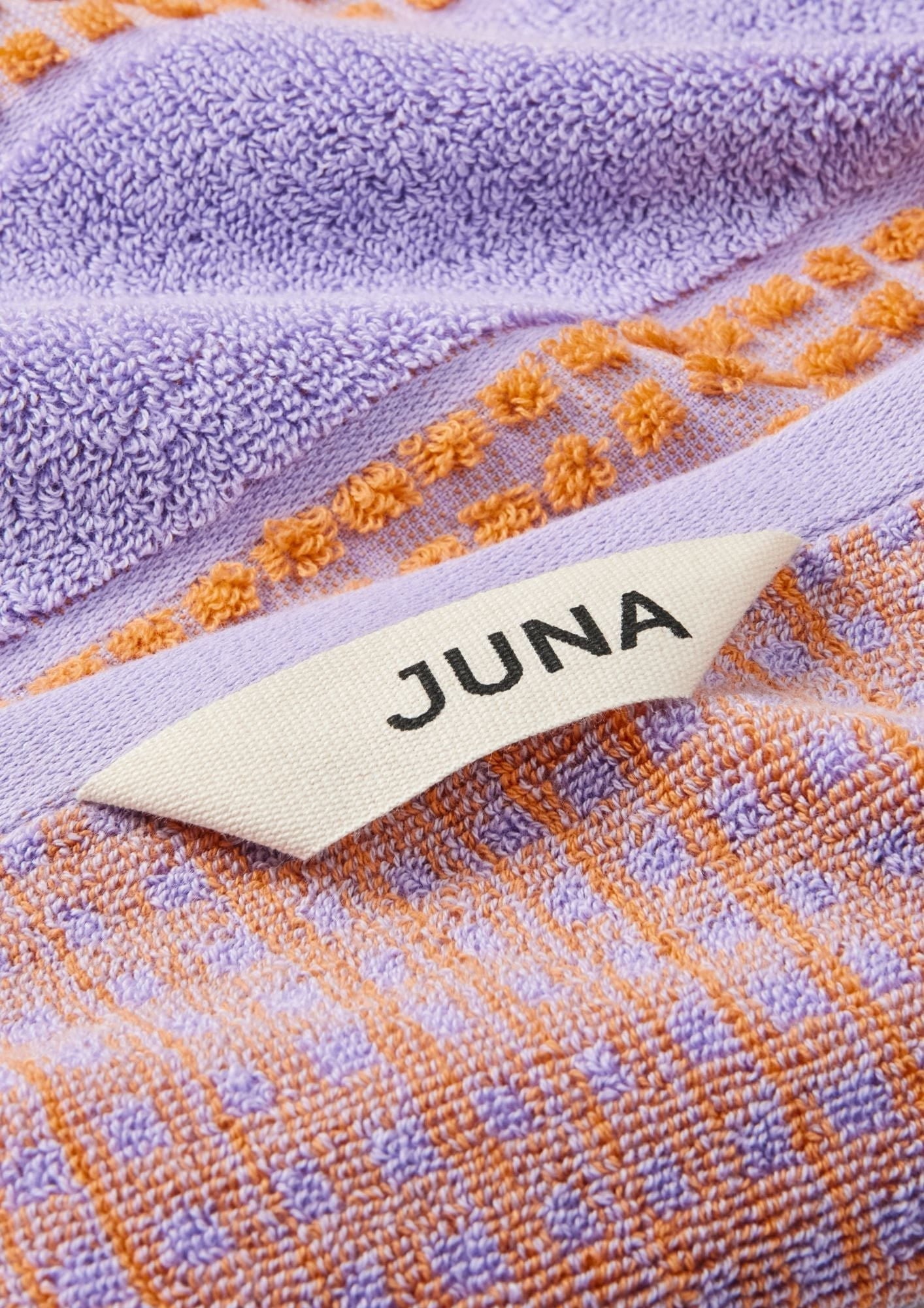 [product_category]-Juna Check Towel 50x100 Cm, Purple-Juna-5713397140789-614078-JUN-4