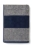 Juna Check Ručník 70 x140 cm, tmavě modrá/písek
