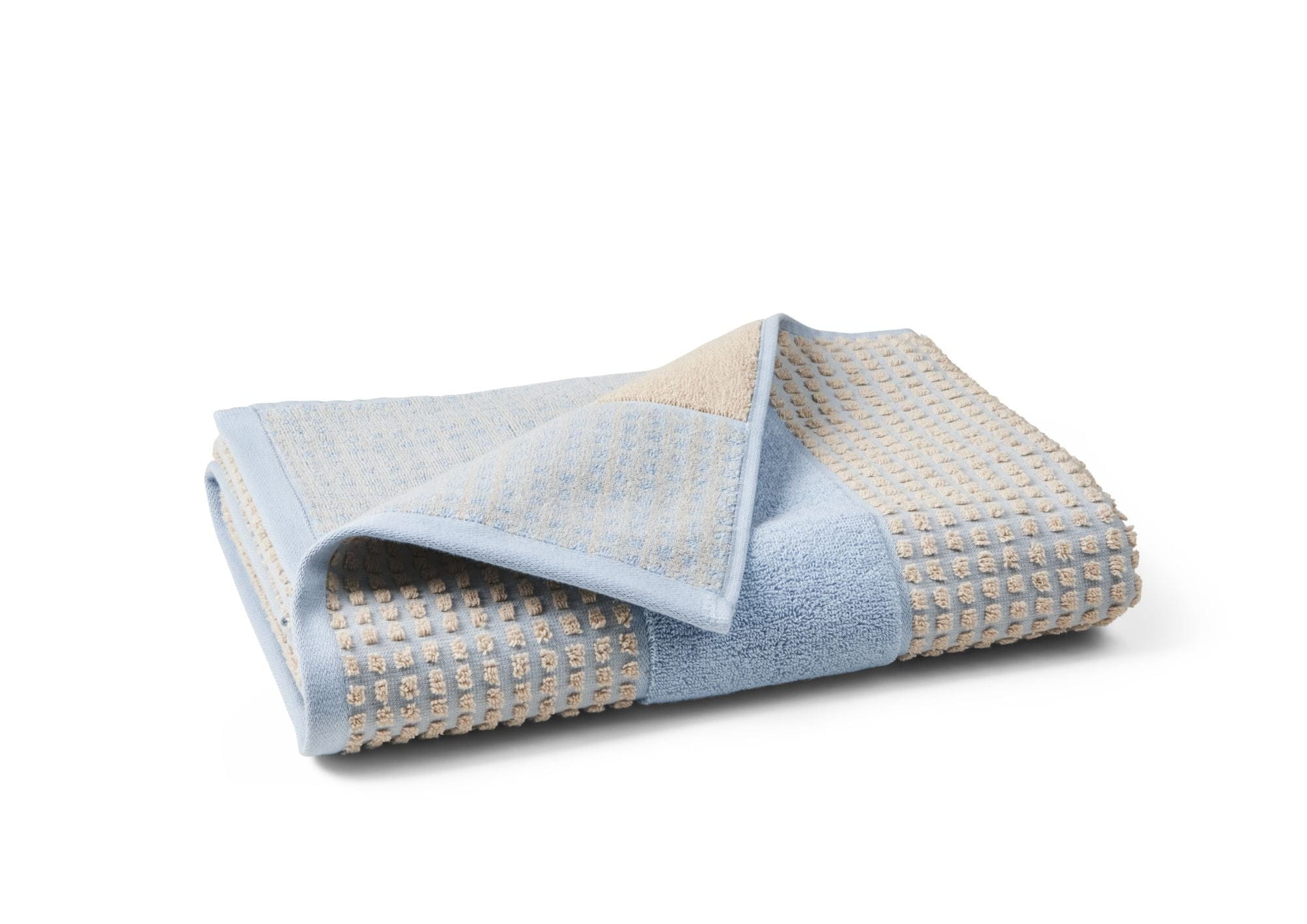 [product_category]-Juna Check Towel 70x140 Cm, Light Blue/Sand-Juna-5713397140765-614076-JUN-2