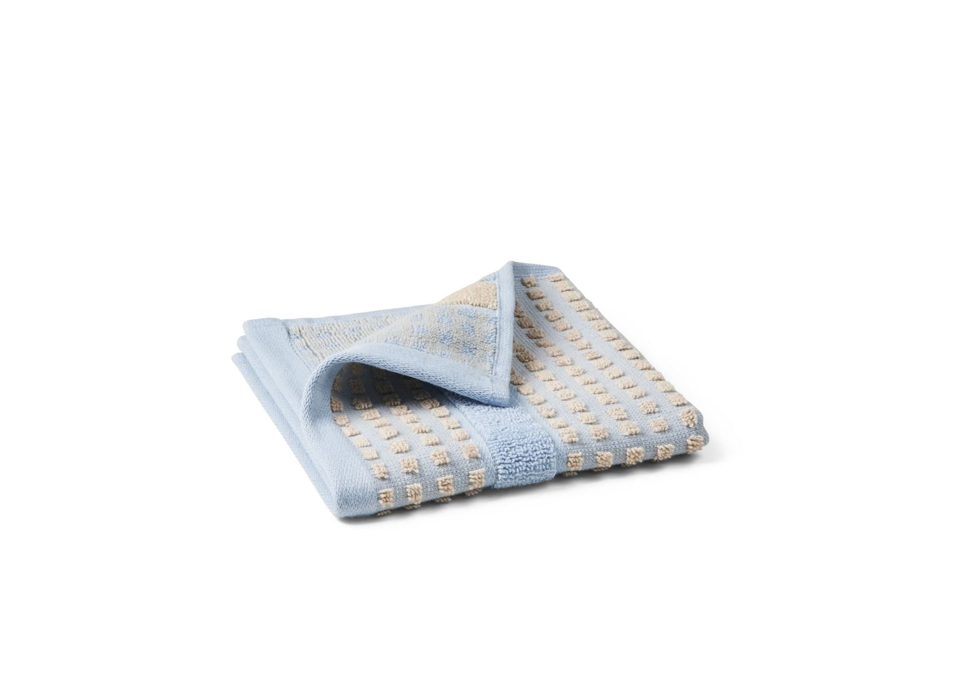 [product_category]-Juna Check Washcloth 30x30 Cm, Light Blue/Sand-Juna-5713397140741-614074-JUN-2