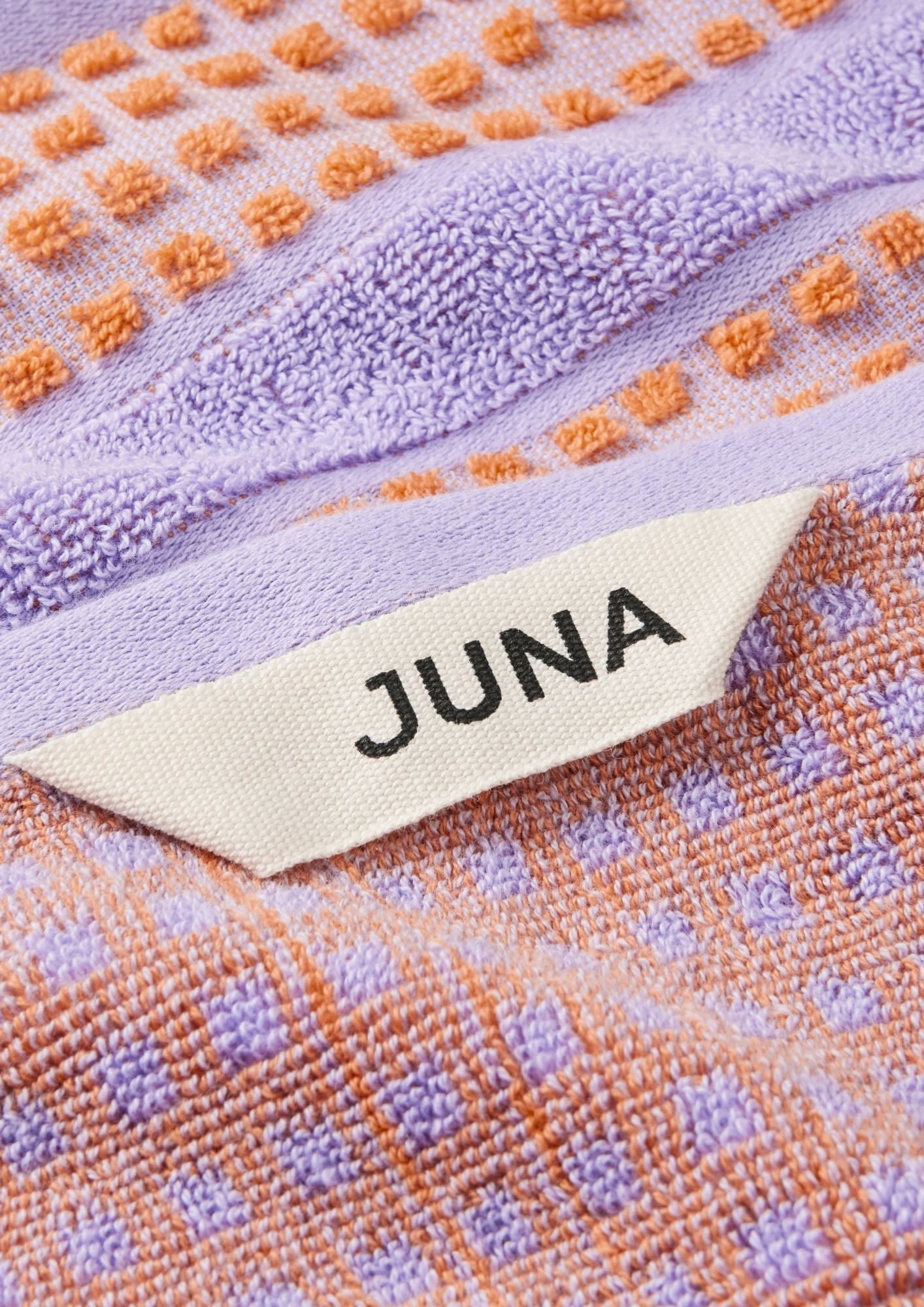 [product_category]-Juna Check Washcloth 30x30 Cm, Purple-Juna-5713397140772-614077-JUN-3