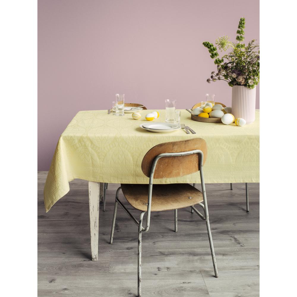 [product_category]-Juna Easter Damask Tablecloth Yellow, 150x220 Cm-Juna-5713397073858-607385-JUN-2