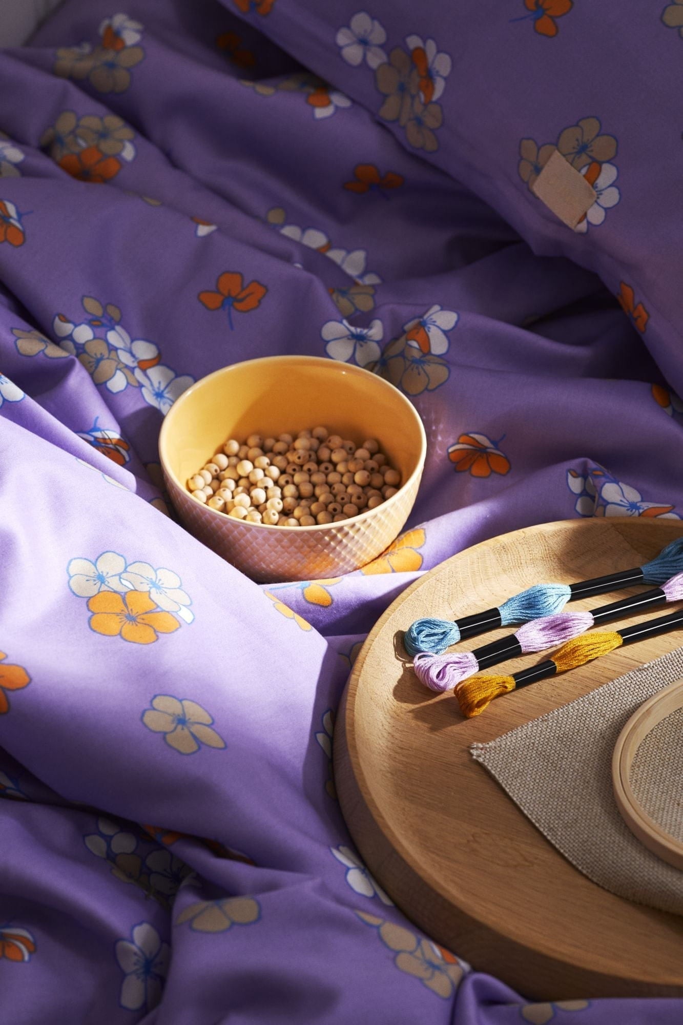 [product_category]-Juna Grand Pleasantly Bed Linen 140x200 Cm, Purple-Juna-5713397360101-636010-JUN-2