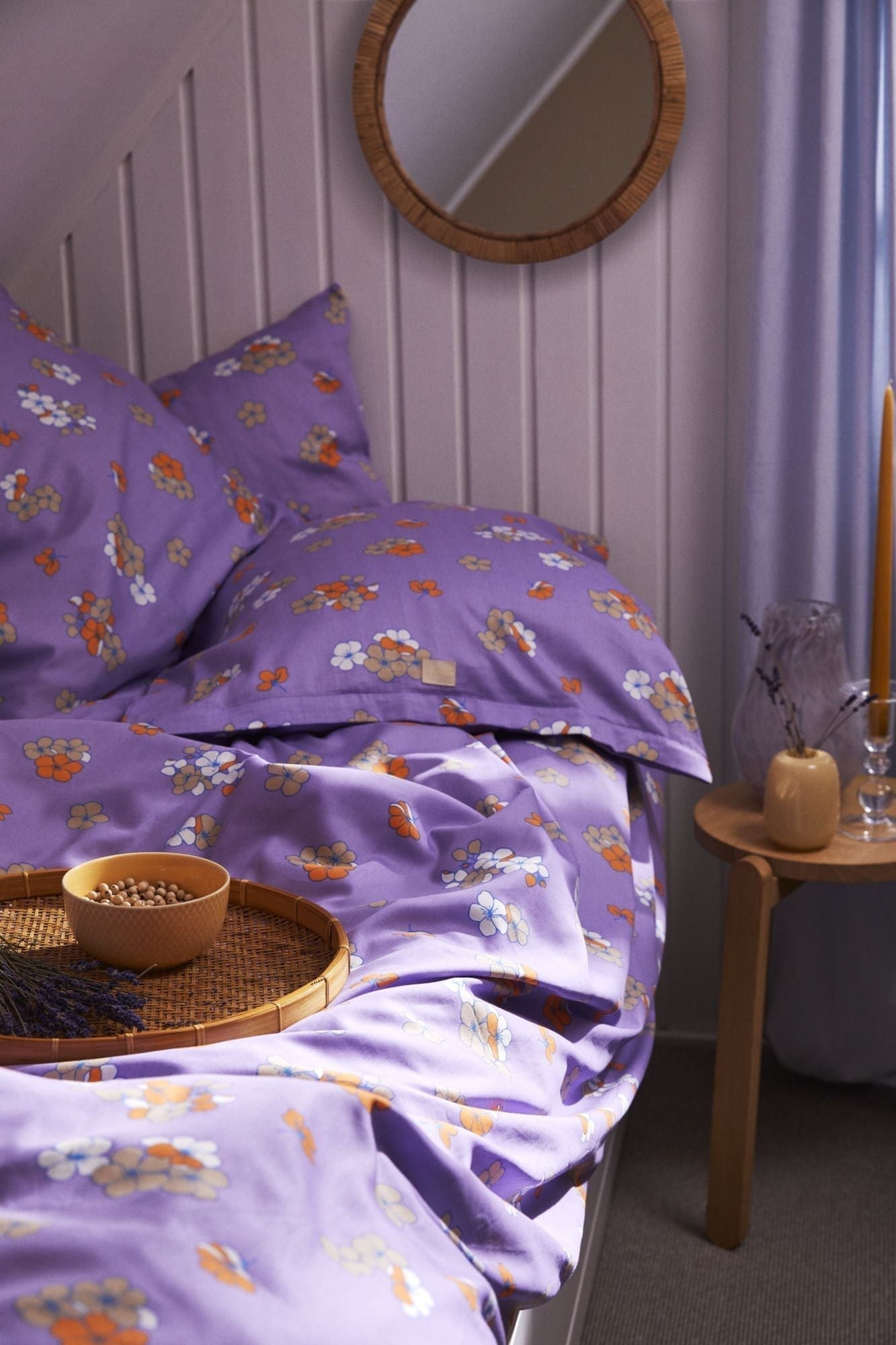 [product_category]-Juna Grand Pleasantly Bed Linen 140x200 Cm, Purple-Juna-5713397360101-636010-JUN-6