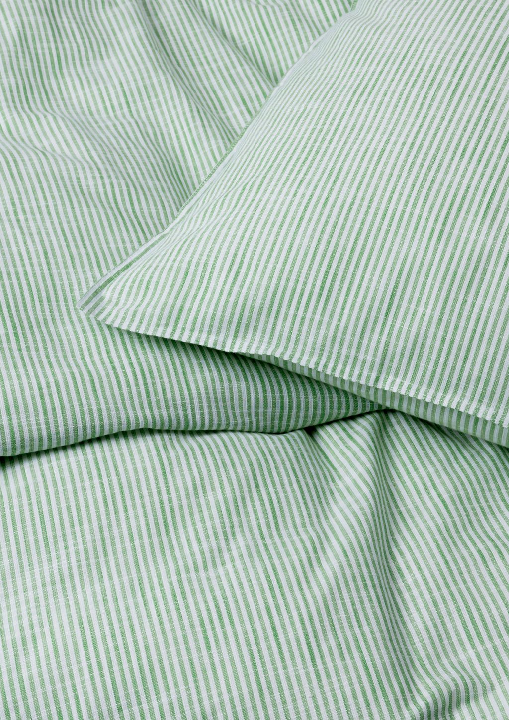 [product_category]-Juna Monochrome Lines Bed Linen 140 X200 Cm, Green/White-Juna-5713397360682-636068-JUN-3