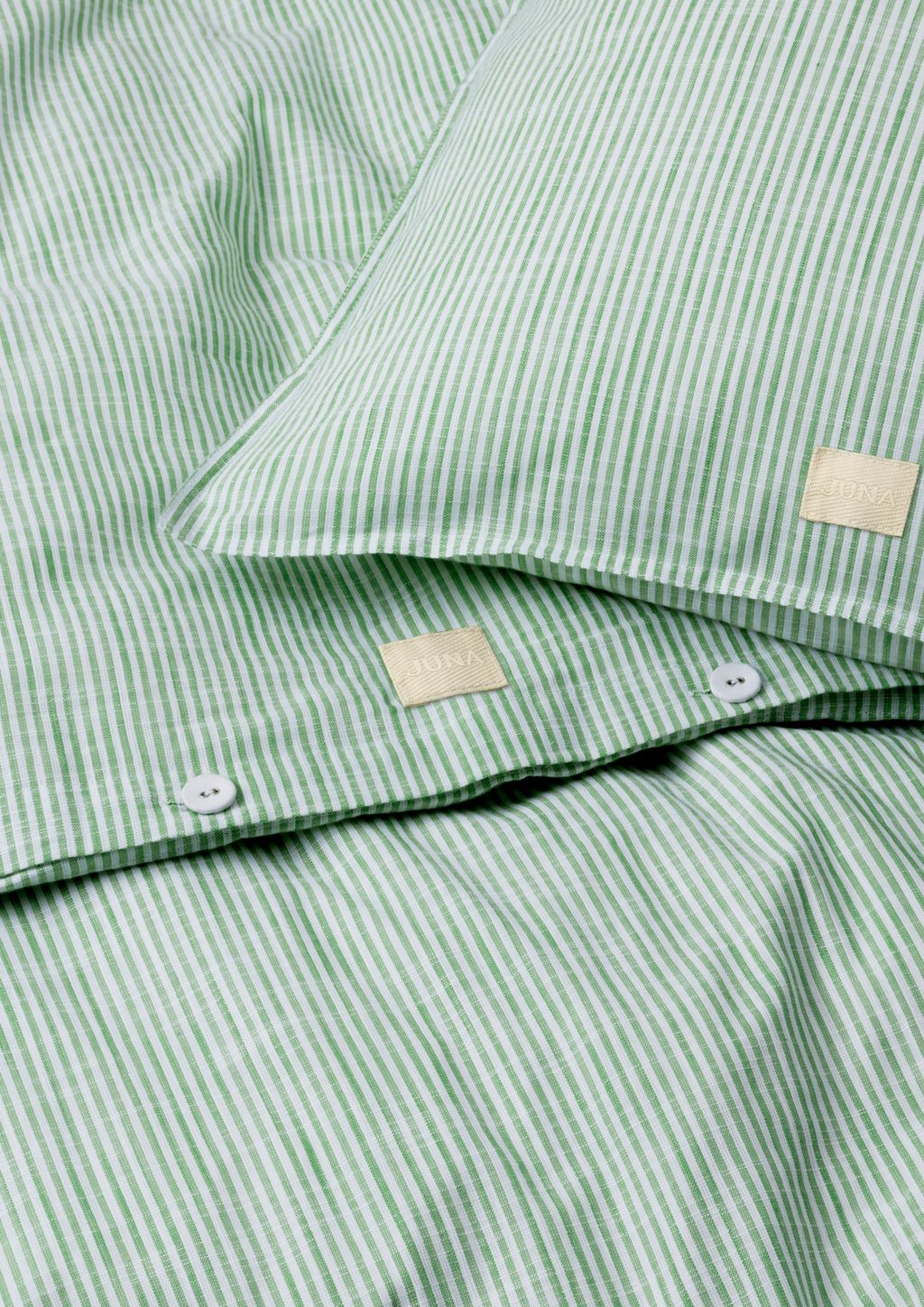 [product_category]-Juna Monochrome Lines Bed Linen 140 X200 Cm, Green/White-Juna-5713397360682-636068-JUN-4