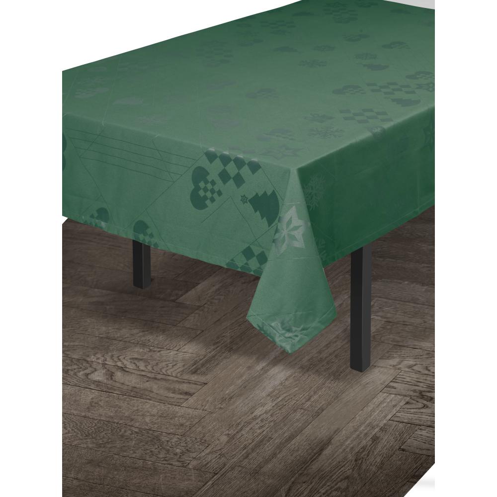 [product_category]-Juna Natale Damasque Tablecloth Green, 150x270 Cm-Juna-5713397074916-607491-JUN-2