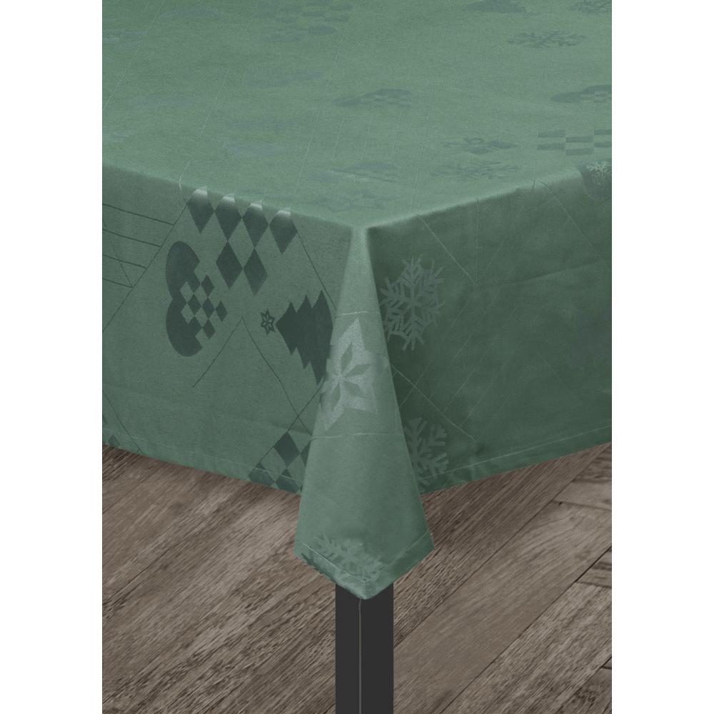 [product_category]-Juna Natale Damasque Tablecloth Green, 150x370 Cm-Juna-5713397074930-607493-JUN-5