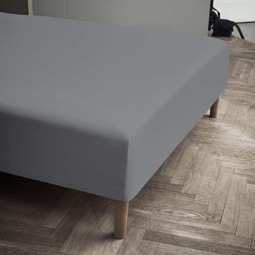 [product_category]-Juna Percale Box Sheet Grey, 120x30x200 Cm-Juna-5703522549778-618251-JUN-1