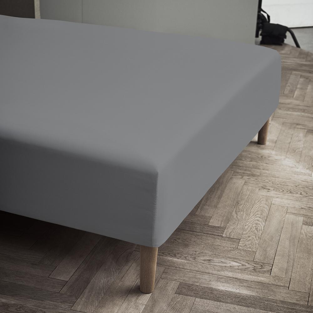 [product_category]-Juna Percale Box Sheet Grey, 180x30x210 Cm-Juna-5703522572769-618257-JUN-1