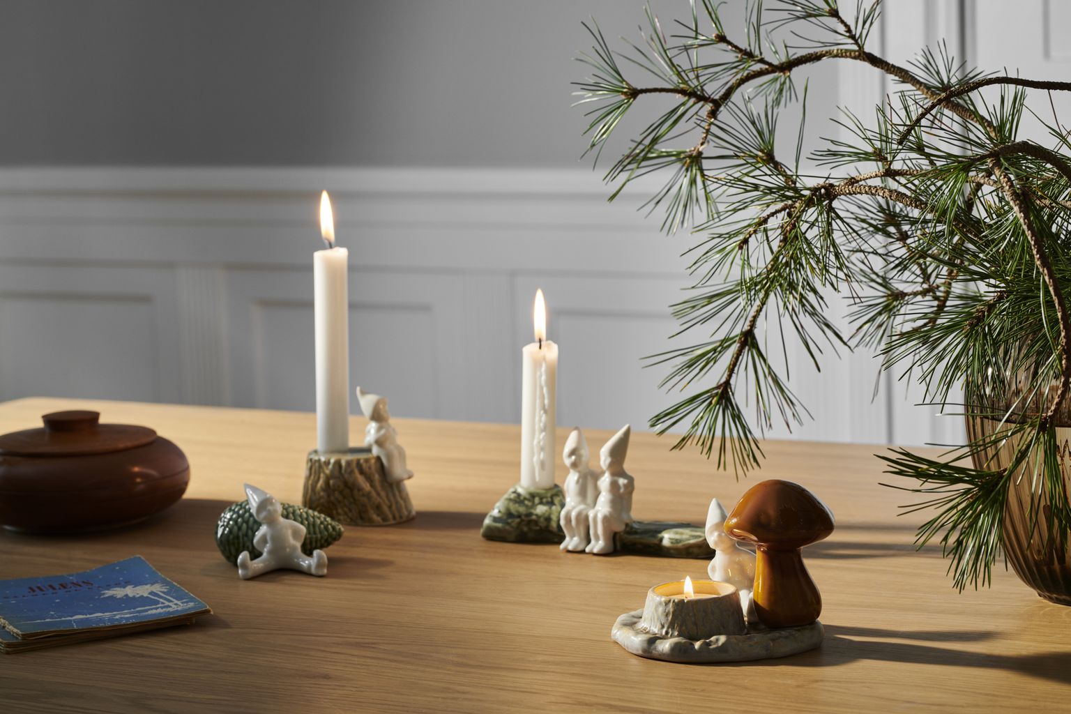 [product_category]-Kähler Christmas Tales Christmas Light H9.5 Cm, White-Kähler-5703779184869-693513-KÄH-5