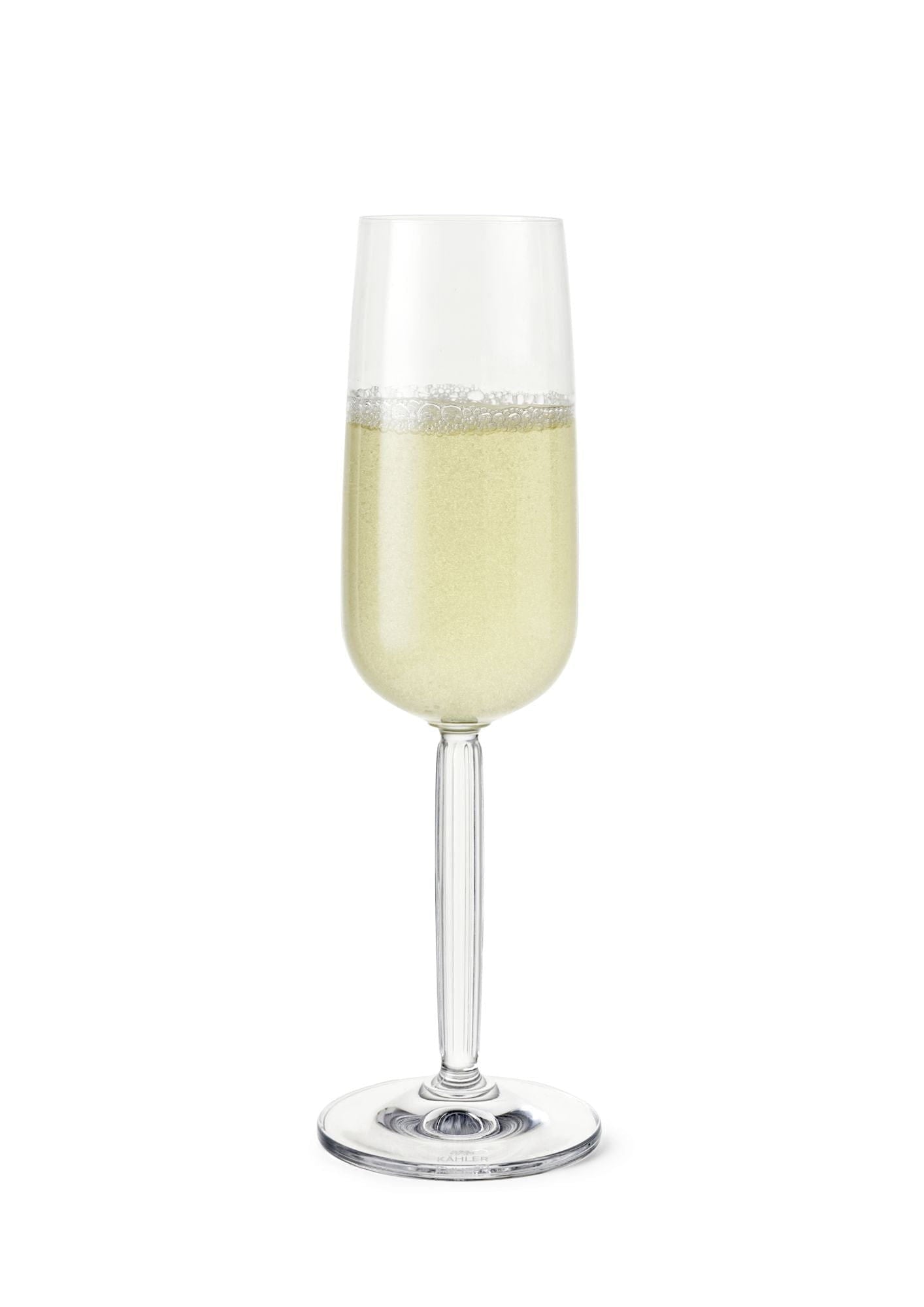 [product_category]-Kähler Hammershøi Champagne Glass Set Of 240 Ml, Clear-Kähler-5703779187020-692631-KAH-2