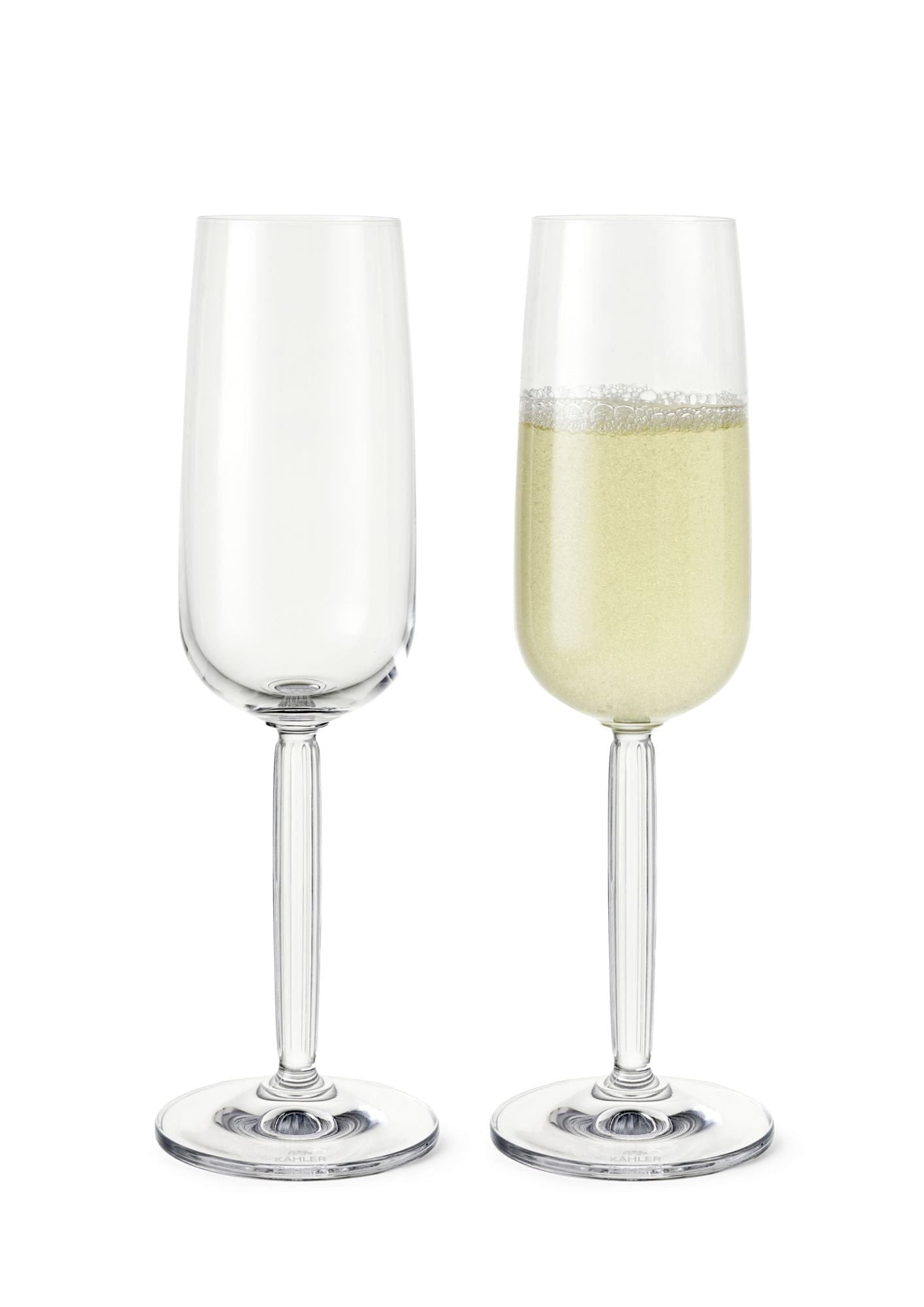 [product_category]-Kähler Hammershøi Champagne Glass Set Of 240 Ml, Clear-Kähler-5703779187020-692631-KAH-3