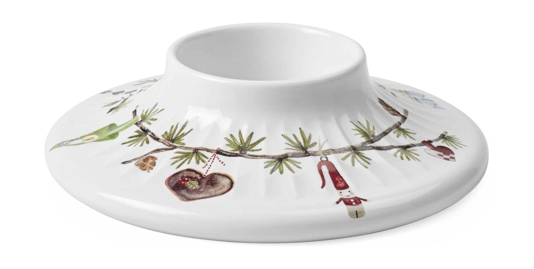 [product_category]-Kähler Hammershøi Christmas Block Candle Holder ø13 Cm White W. Deco-Kähler-5703779187679-693271-KAH-1
