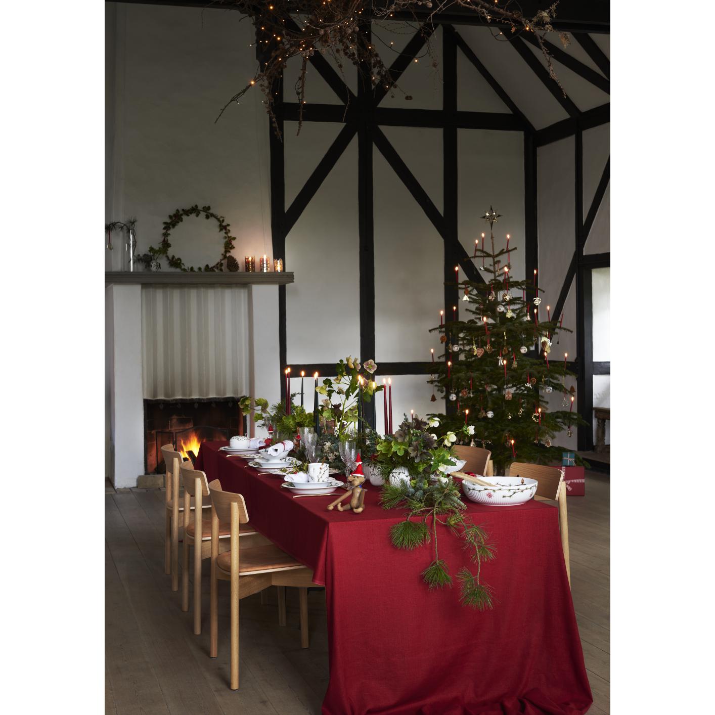 [product_category]-Kähler Hammershøi Christmas Bowl ø30 Cm White With Decoration-Kähler-5703779183725-693207-KAH-3