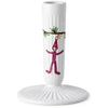 Kähler Hammershøi Christmas Candlestick 12 cm, bílá s dekorací