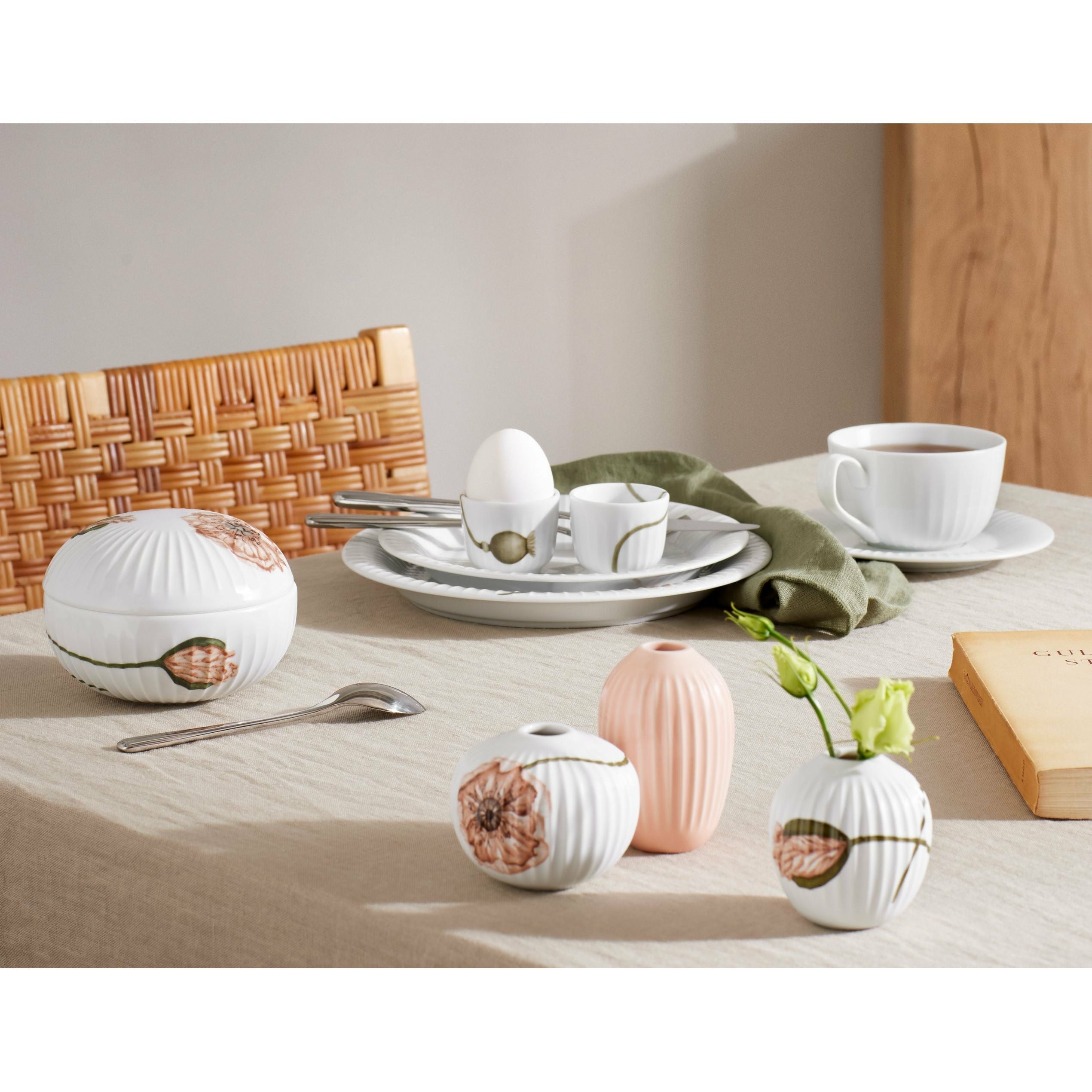 [product_category]-Kähler Hammershøi Poppy Bonbonniere ø12 Cm, White With Decoration-Kähler-5703779186351-693014-KAH-4