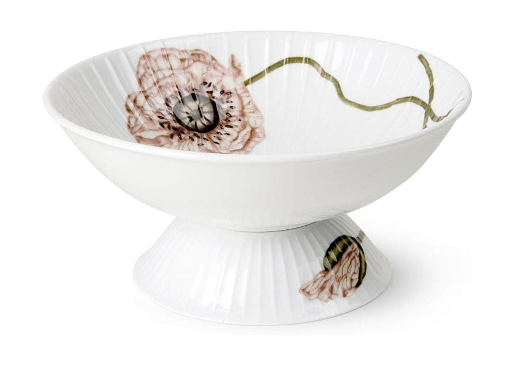 [product_category]-Kähler Hammershøi Poppy Bowl On Foot ø16 Cm, White With Decoration-Kähler-5703779186924-692266-KAH-1