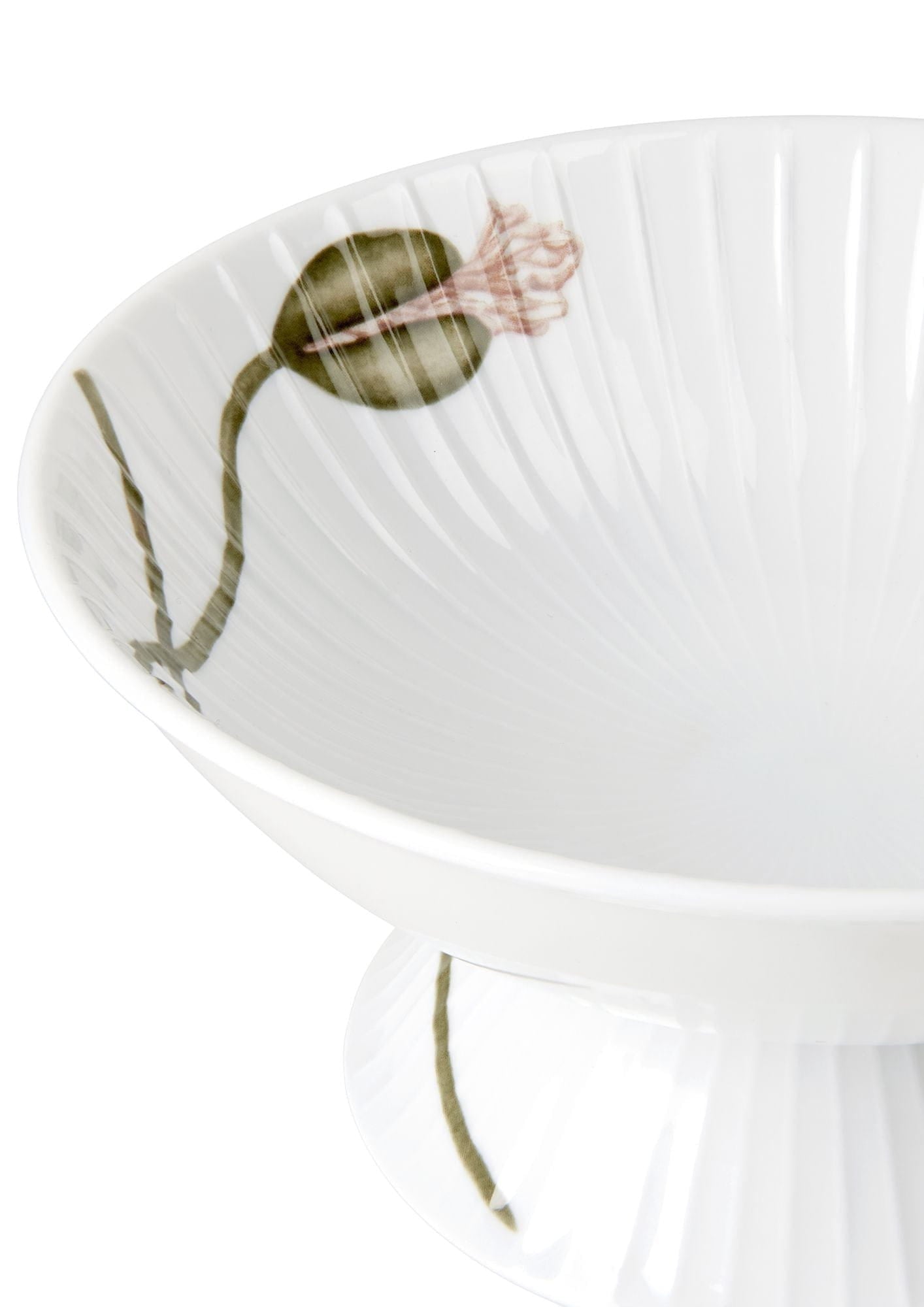[product_category]-Kähler Hammershøi Poppy Bowl On Foot ø16 Cm, White With Decoration-Kähler-5703779186924-692266-KAH-3