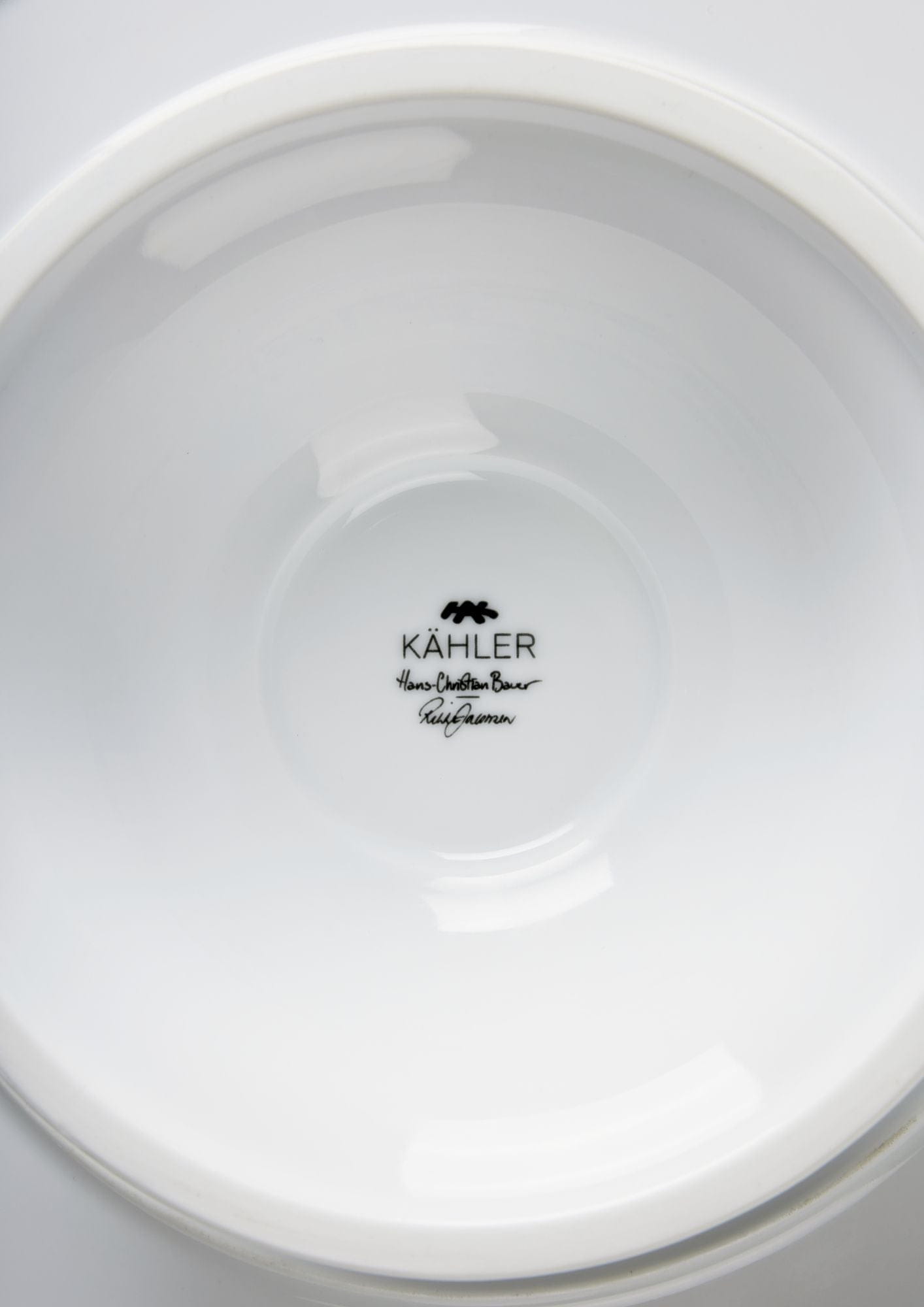 [product_category]-Kähler Hammershøi Poppy Cake Plate ø30 Cm, White With Decoration-Kähler-5703779186931-692267-KAH-4