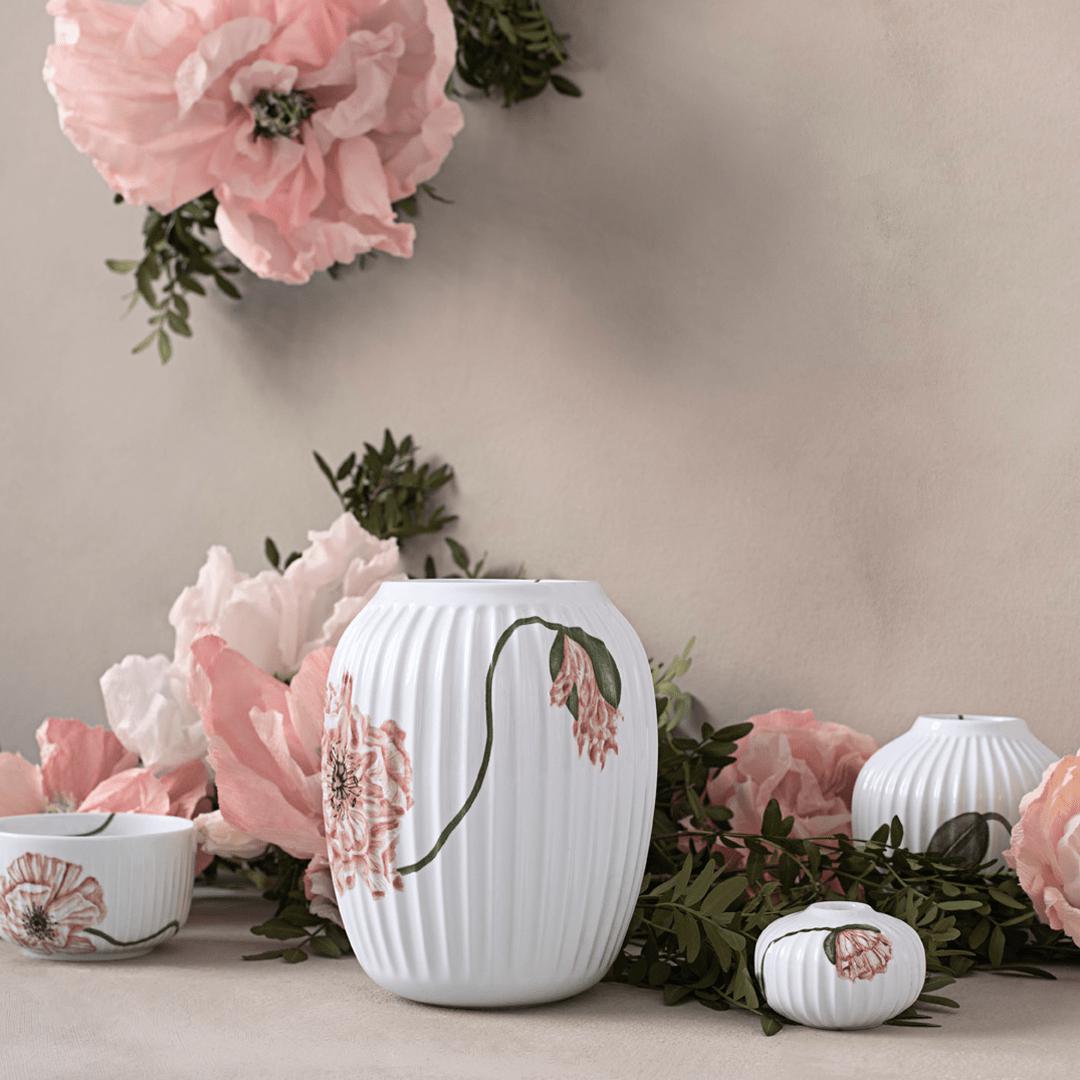 [product_category]-Kähler Hammershøi Poppy Candle Holds ø7.5 Cm, White With Decoration-Kähler-5703779184685-693017-KAE-2