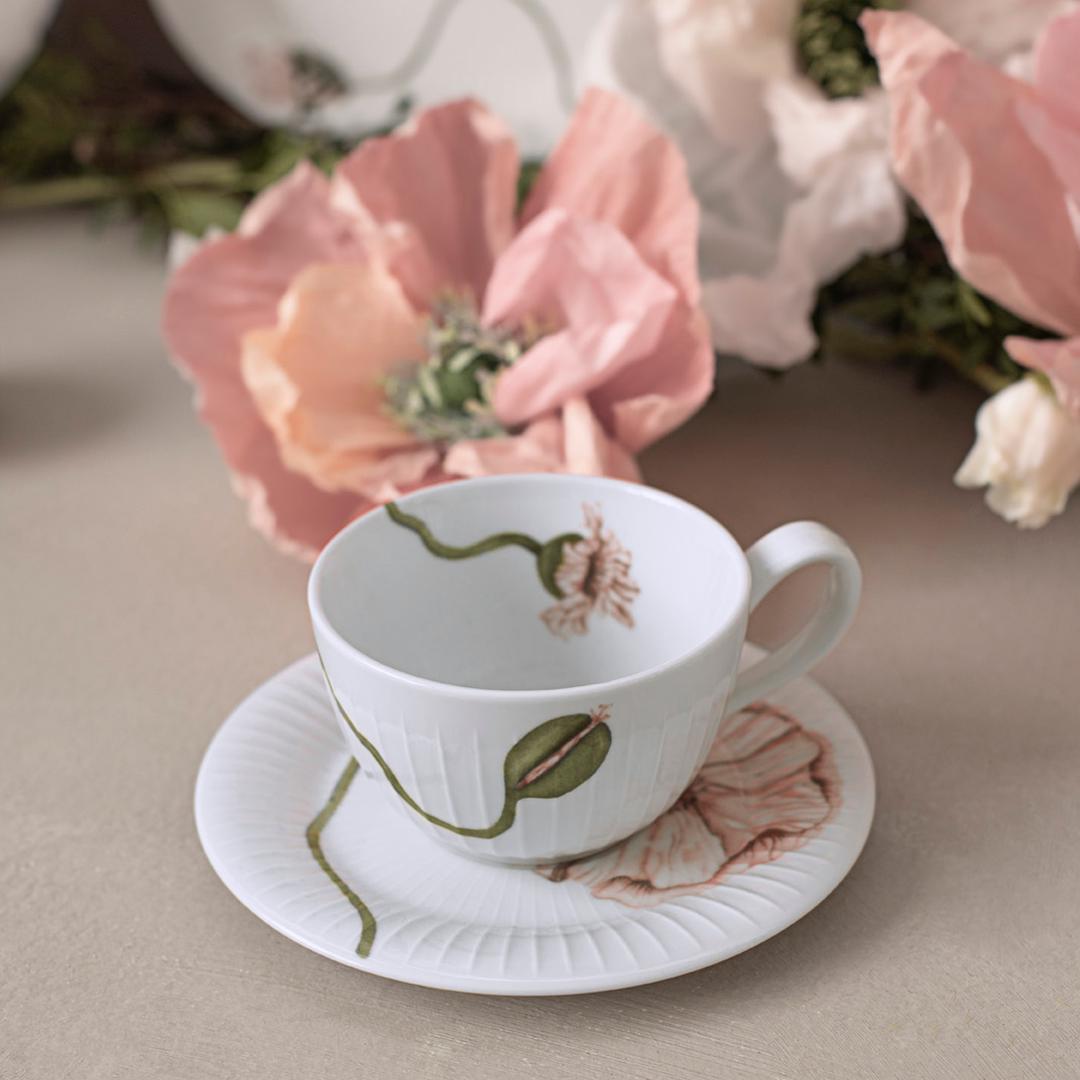 [product_category]-Kähler Hammershøi Poppy Cup 0.38 L White With Decoration, 2 P Cs.-Kähler-5703779183800-692296-KAE-4