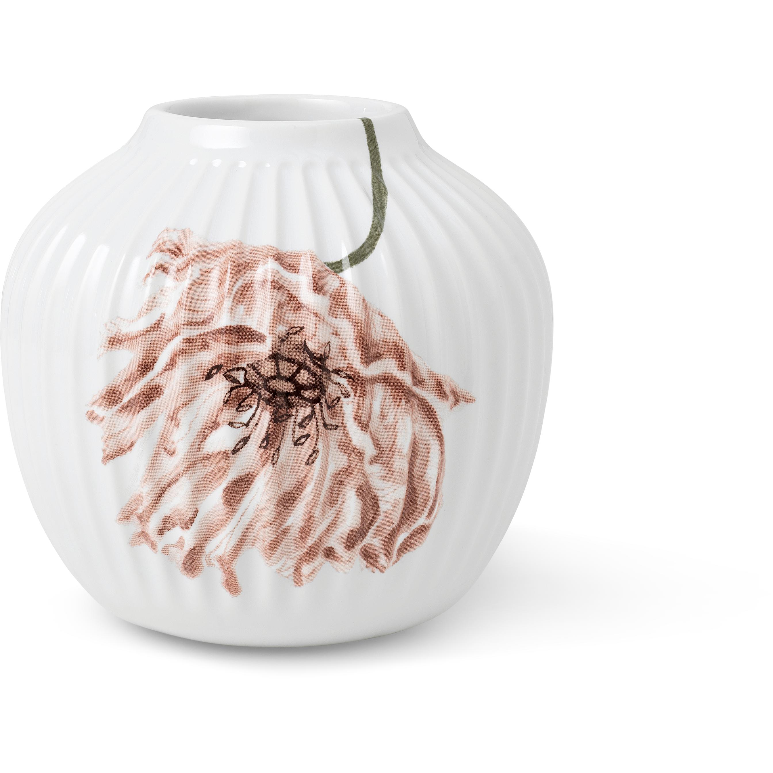 [product_category]-Kähler Hammershøi Poppy Vase 13 Cm, White With Decoration-Kähler-5703779184692-693018-KAE-1