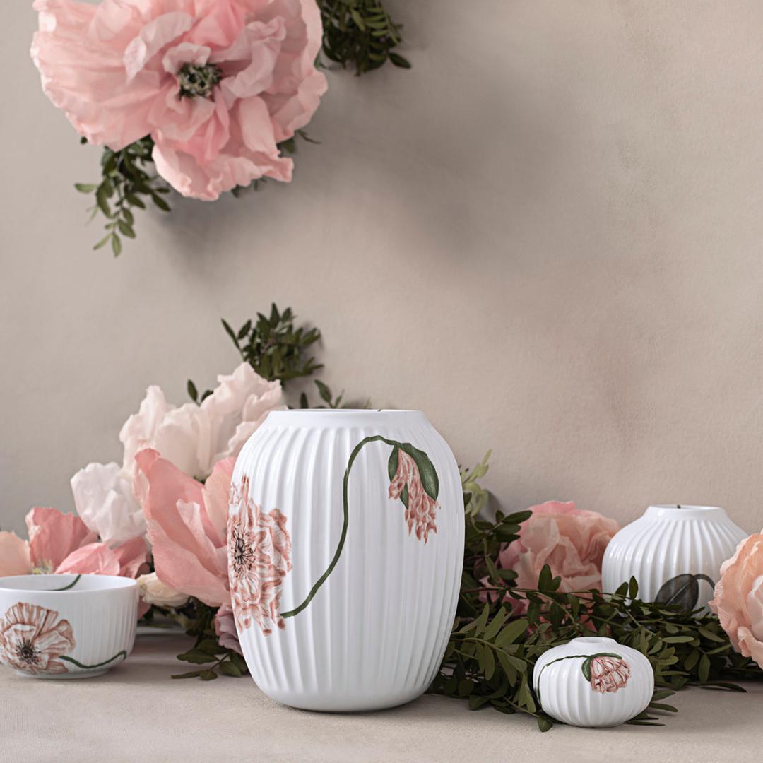[product_category]-Kähler Hammershøi Poppy Vase 13 Cm, White With Decoration-Kähler-5703779184692-693018-KAE-2