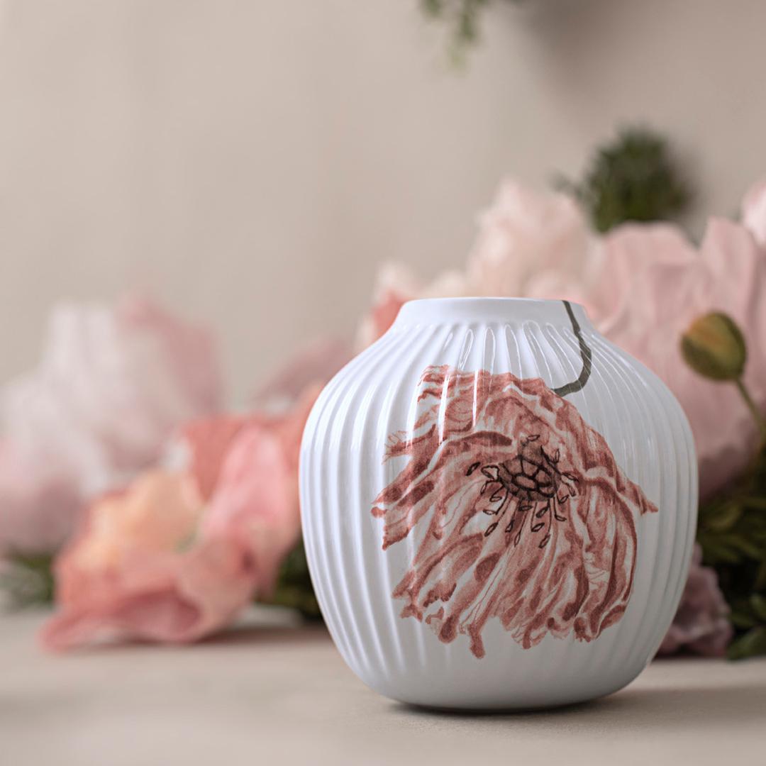 [product_category]-Kähler Hammershøi Poppy Vase 13 Cm, White With Decoration-Kähler-5703779184692-693018-KAE-3