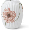 Kähler Hammershøi Poppy Vase 21 cm, bílá s dekorací