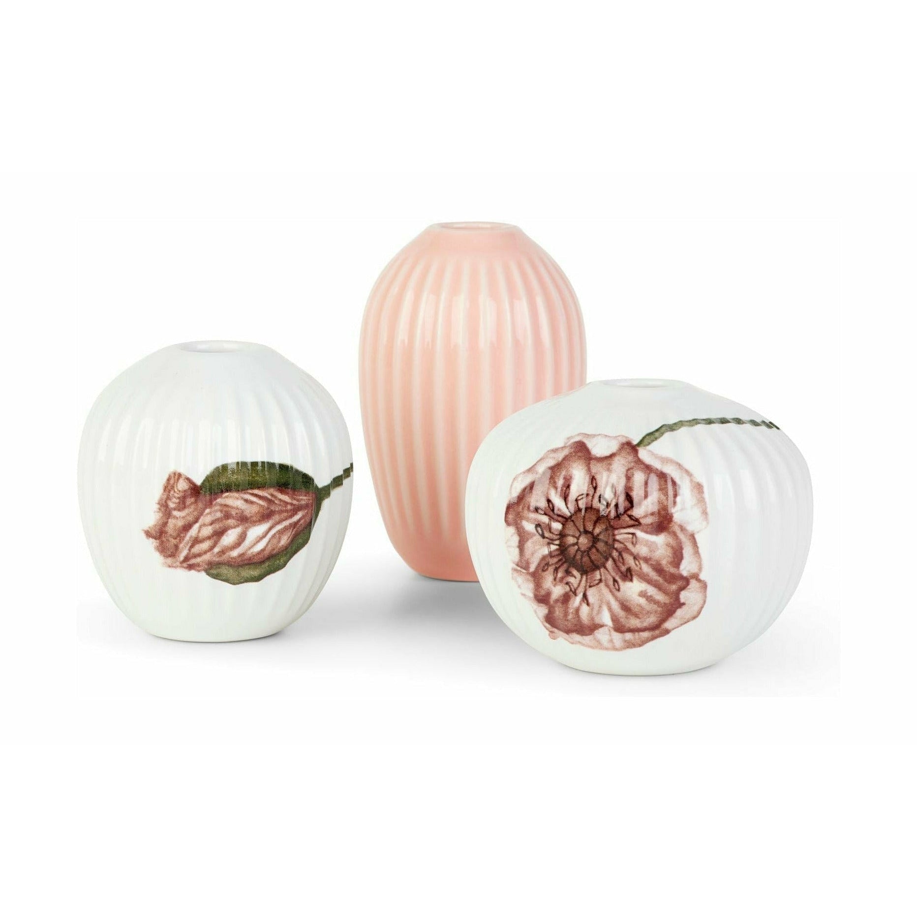 [product_category]-Kähler Hammershøi Poppy Vase Miniature White With Decoration, 3 P Cs.-Kähler-5703779186368-693015-KAH-1