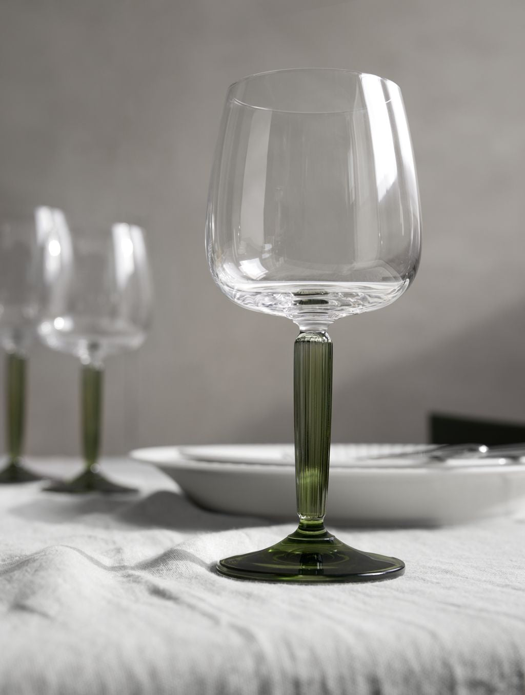 [product_category]-Kähler Hammershøi Red Wine Glass 49 Cl, Green 2 P Cs.-Kähler-5703779187167-693072-KÄH-5