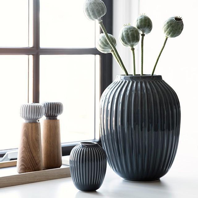 [product_category]-Kähler Hammershøi Vase Anthracite Grey, Large-Kähler-5703779153865-692367-KAE-2