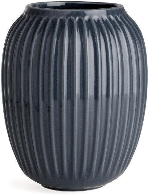 [product_category]-Kähler Hammershøi Vase Anthracite Grey, Medium-Kähler-5703779153810-692366-KAE-1