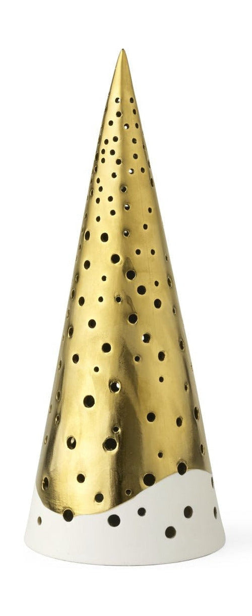 [product_category]-Kähler Nobili Tealight Holder High H25.5 Cm, Gold-Kähler-5703779184920-693519-KÄH-1