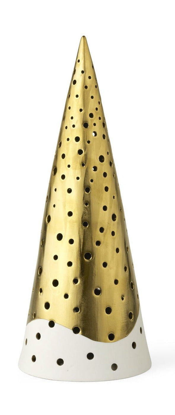 [product_category]-Kähler Nobili Tealight Holder High H30 Cm, Gold-Kähler-5703779184913-693518-KÄH-1