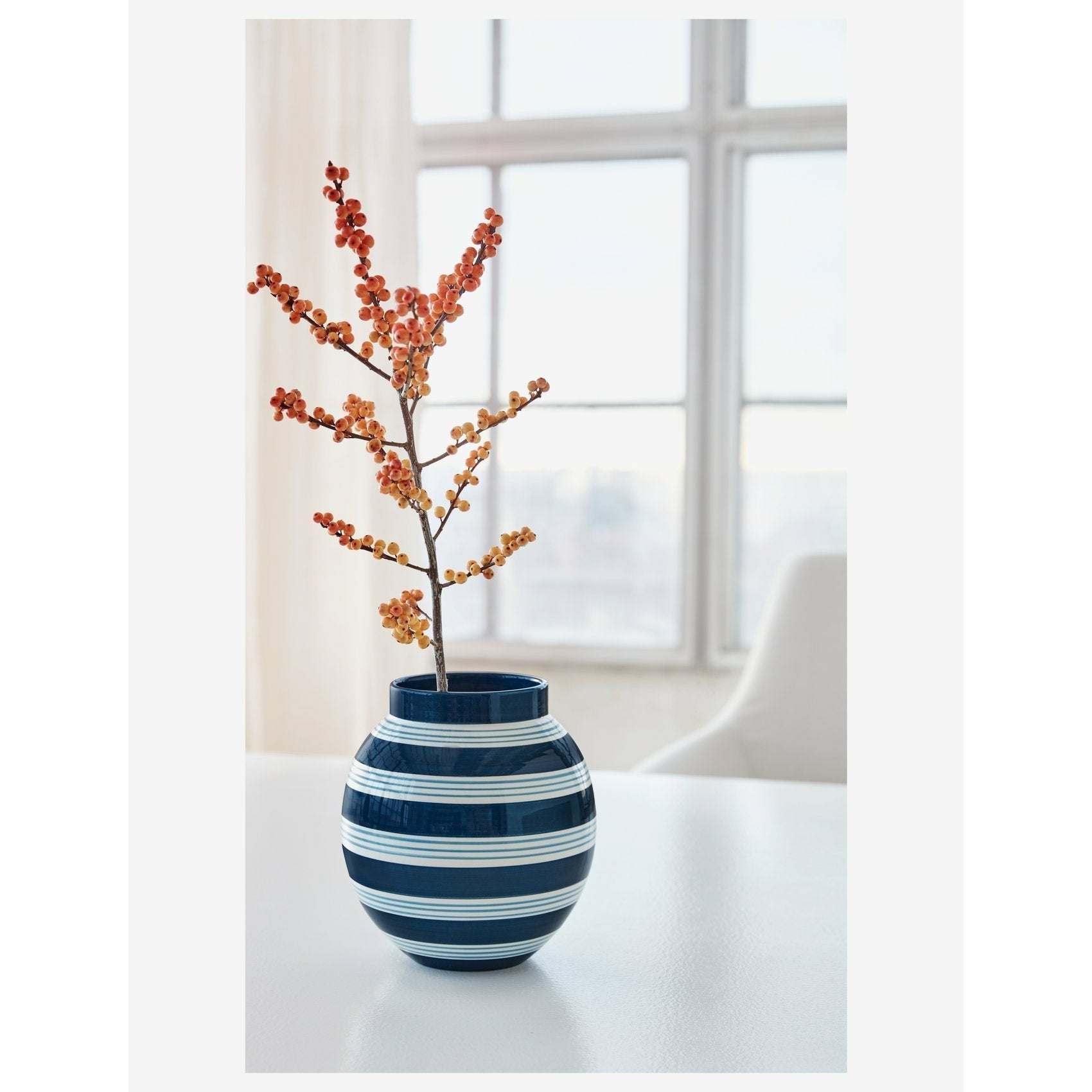 [product_category]-Kähler Omaggio Nuovo Vase H20.5 Dark Blue-Kähler-5703779185071-690167-KAH-2